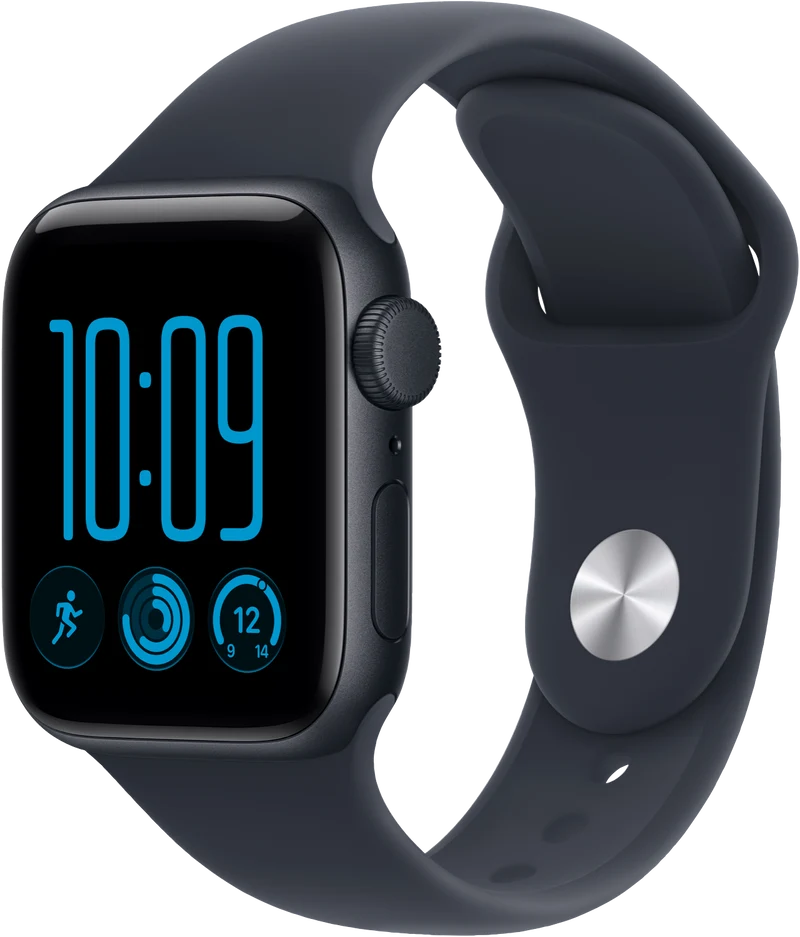Apple Watch SE 3 GPS 40mm Midnight Aluminium Case Navy Blue Sport Band S/M
