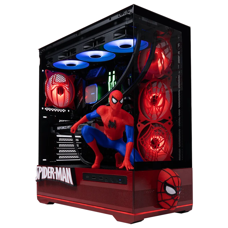 BREUNOR SPIDER V2 EXPRESS - PC Gaming Ryzen 5 9600X 5.40 GHz, RTX 5070 12GB, Ram 32GB DDR5 6000Mhz, SSD 1000GB NVMe, Dissipatore 360MM Panorama LCD 3D CURVO, W11 Pro