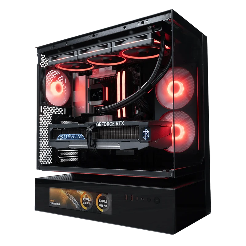 BREUNOR SPARTAN - PC Gaming Ryzen 7 9850X3D, RTX 5080 16GB, Ram 32GB DDR5 6000MHz, SSD 2000GB NVMe, Dissipatore a Liquido 360mm, Windows 11 Pro