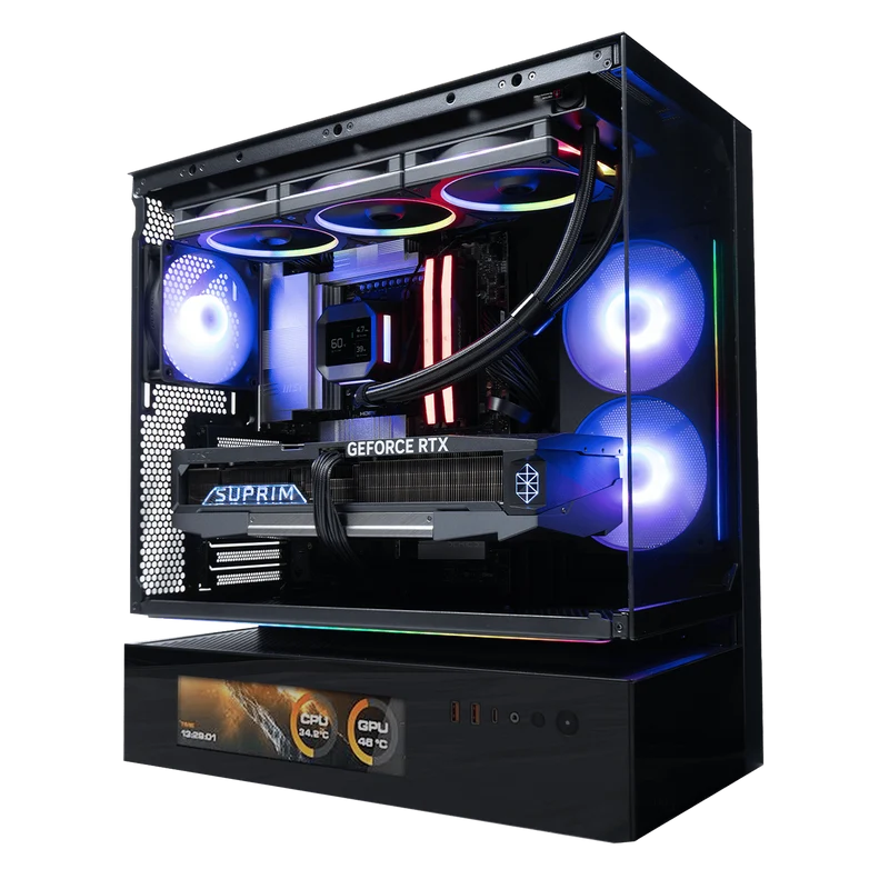 BREUNOR SPARTAN - PC Gaming Ryzen 7 9850X3D, RTX 5080 16GB, Ram 32GB DDR5 6000MHz, SSD 2000GB NVMe, Dissipatore a Liquido 360mm, Windows 11 Pro