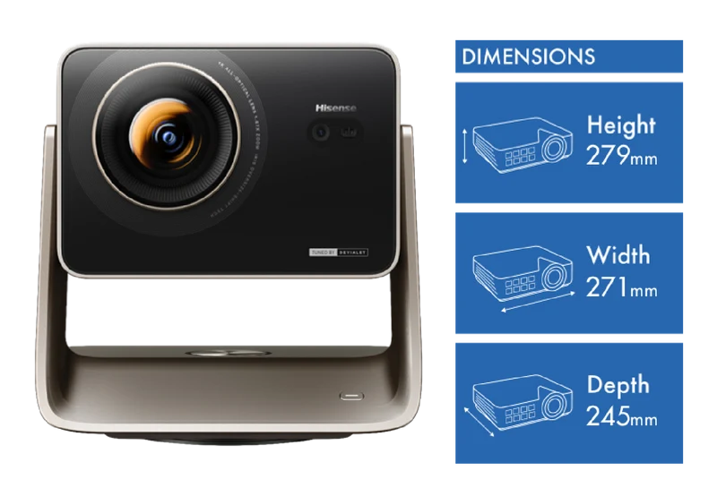 Hisense C3 Ultra 65''-300'' 4K 4000 Lumens RGB Triple Laser Projector
