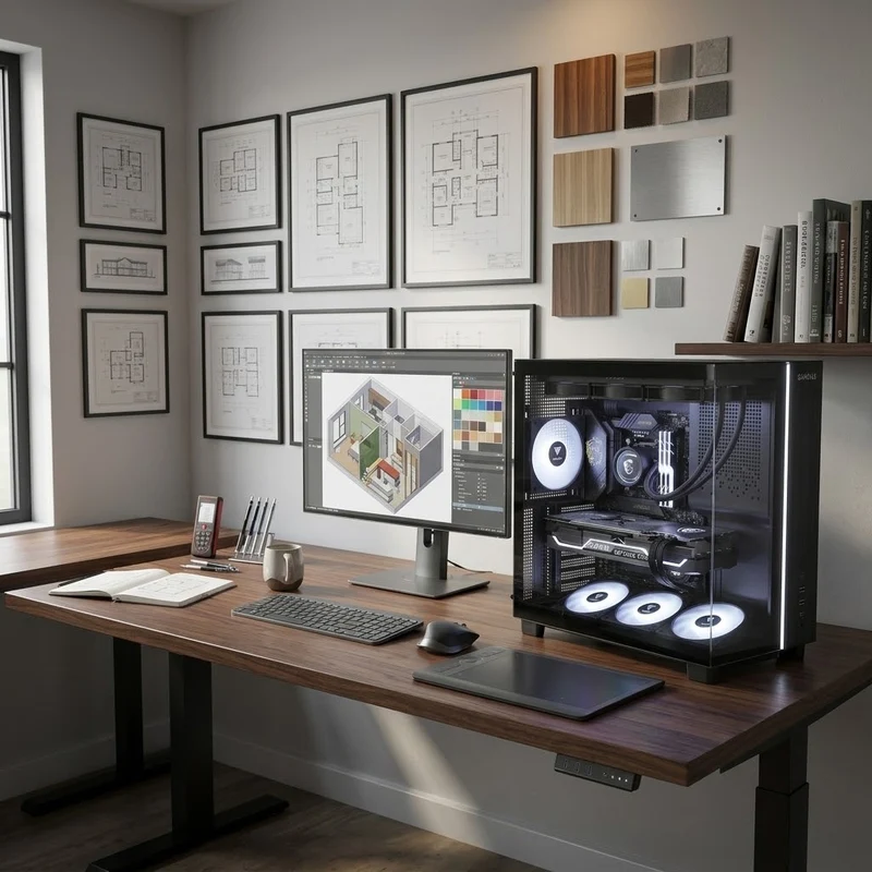BREUNOR ZEPHYR - Pc Gaming Ryzen 5 7500X3D, RX 9060 XT 16GB, RAM 16GB 6000MHz, SSD NVMe 1000GB, Dissipatore a Liquido 360mm, Windows 11 Pro