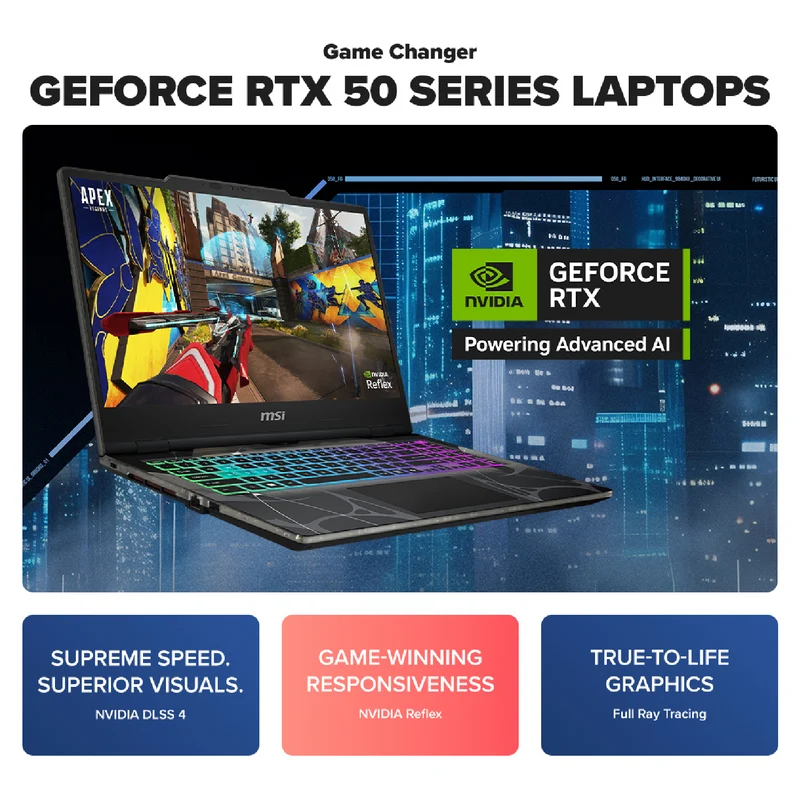 MSI Cyborg 15 15.6" i5 16GB 512GB RTX 5050 8GB Gaming Laptop