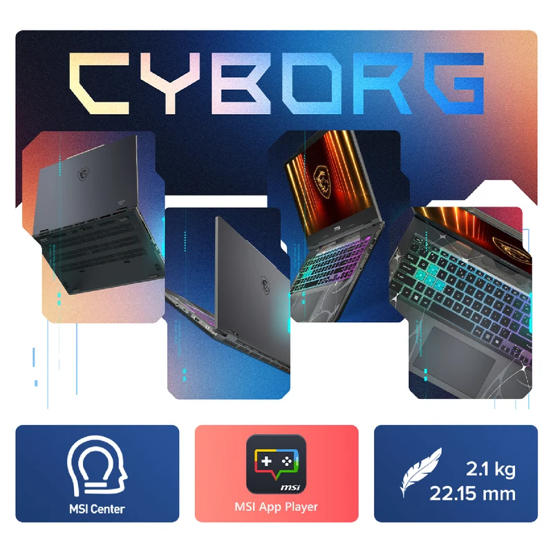 MSI Cyborg 15 15.6" i5 16GB 512GB RTX 5050 8GB Gaming Laptop