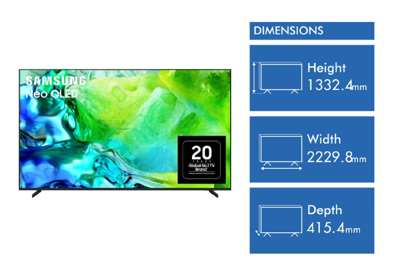 Samsung 100" QN80H NEO QLED 4K Mini LED Smart AI TV 2026