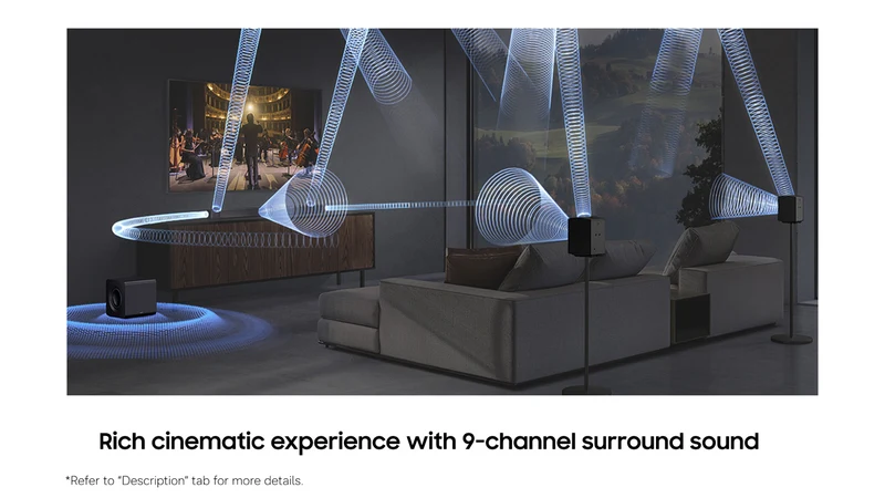 Samsung Q-Series 9.1.4 ch Soundbar with Subwoofer and Rear Speaker 2026