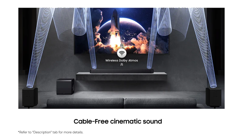 Samsung Q-Series 9.1.4 ch Soundbar with Subwoofer and Rear Speaker 2026