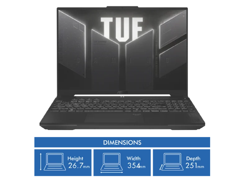 Asus TUF F16 16" Core 5 16GB 512GB RTX 3050 6GB Gaming Laptop