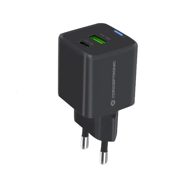Conceptronic ALTHEA16B Caricabatterie per dispositivi mobili Universale Nero AC Ricarica rapida Interno