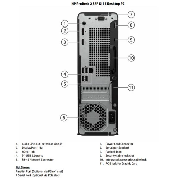 HP ProDesk 2 SFF G1i E Intel® Core™ i5 i5-14500 8 GB DDR5-SDRAM 512 GB SSD Windows 11 Pro PC Nero
