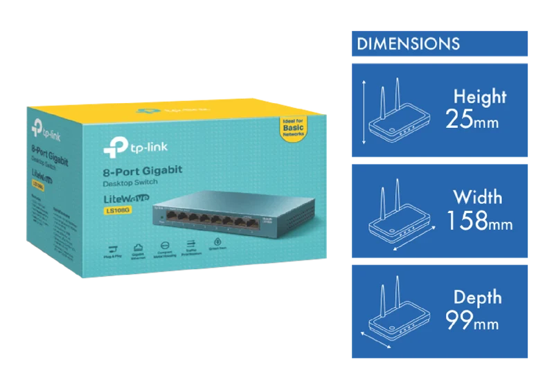 TP-LINK 8-Port Gigabit Desktop Switch