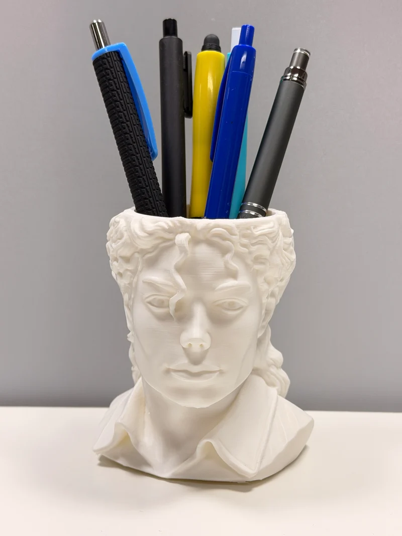 Portapenne Michael Jackson in Stampa 3D