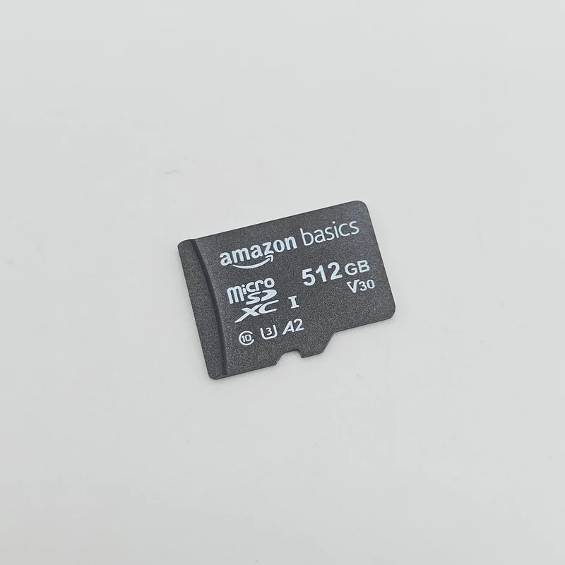 Amazon Basics 512GB MicroSDXC Card, Internal Gaming Solid State Drive Storage