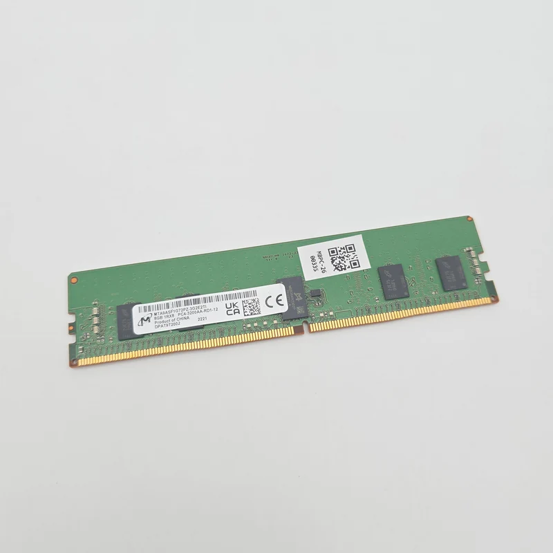 Micron 8GB DDR4, 3200MHz, Server ECC RDIMM Desktop Gaming Memory RAM