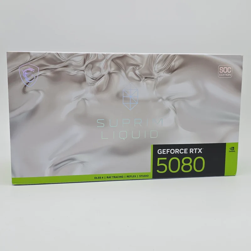 RTX 5080 MSI SUPRIM Liquid SOC Edition 16GB, NVIDIA Gaming Graphics Card GPU