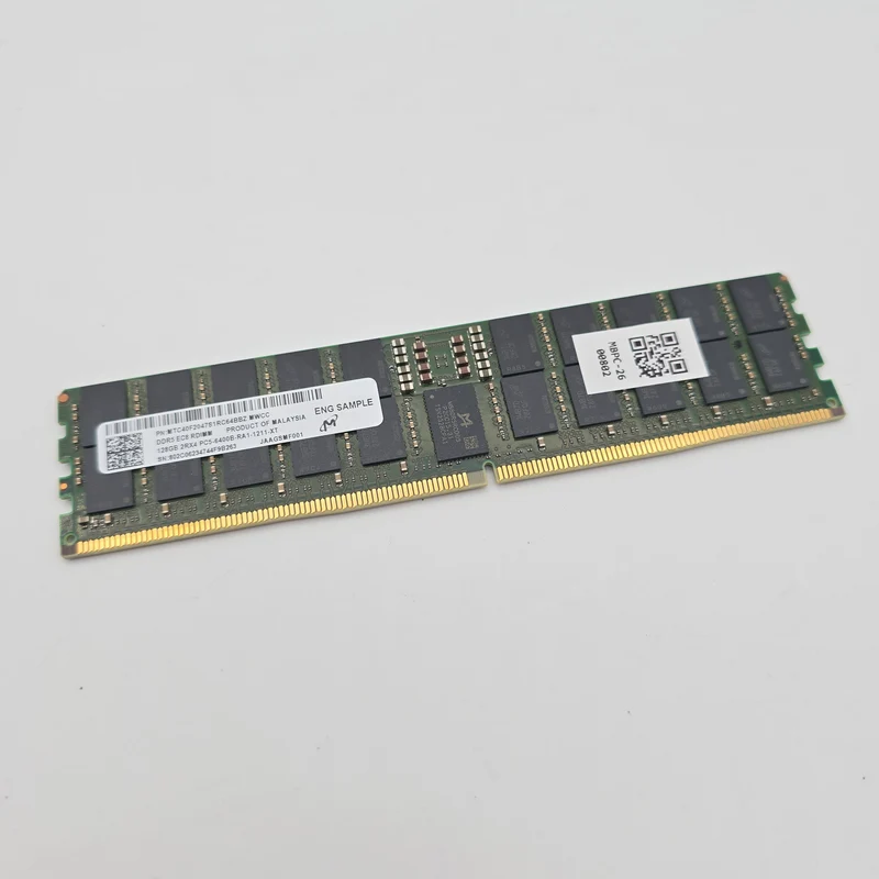 Micron 128GB DDR5 ECC RDIMM, 6400MHz, 2Rx4, RDIMM Server Workstation Memory RAM
