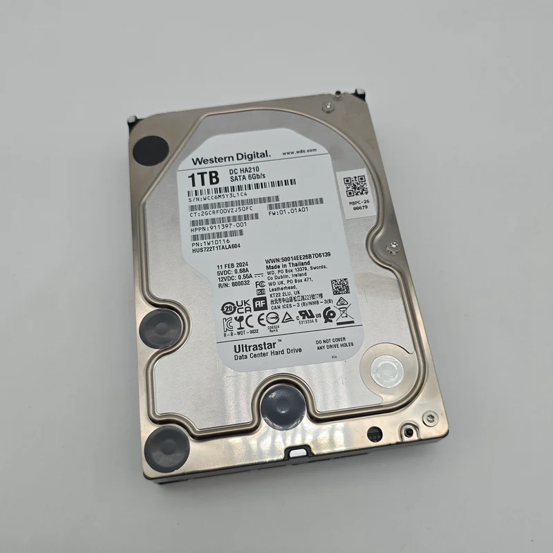 WD Ultrastar 1TB SATA 3.5" HDD, Internal Hard Drive HDD Storage