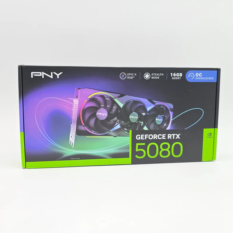 RTX 5080 PNY Epic-X RGB OC 16GB, NVIDIA Gaming Graphics Card GPU