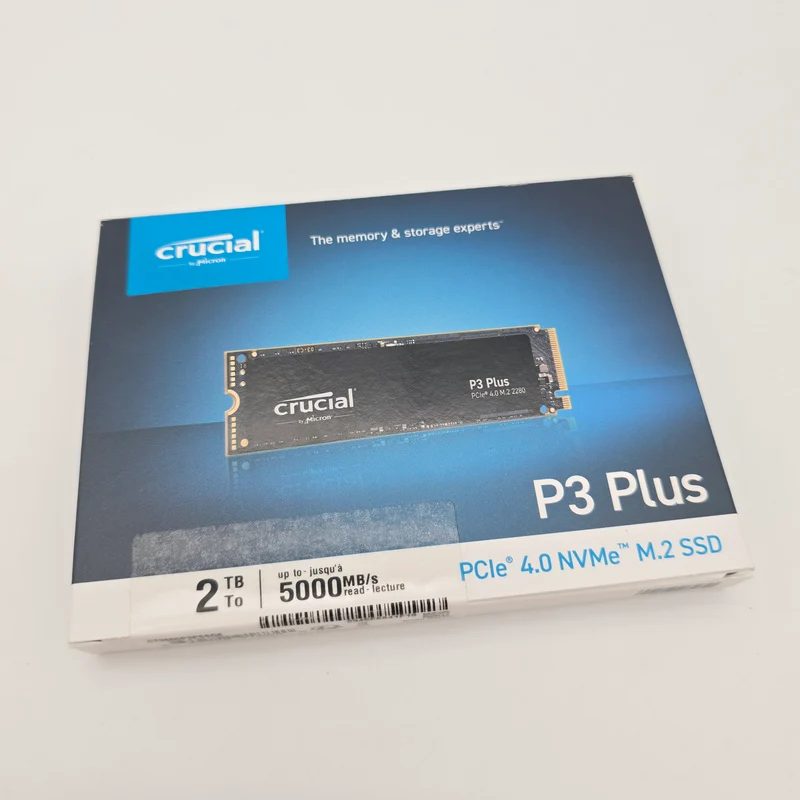 Crucial P3 Plus 2TB M.2 NVMe Gen4 SSD, Internal Gaming Solid State Drive Storage