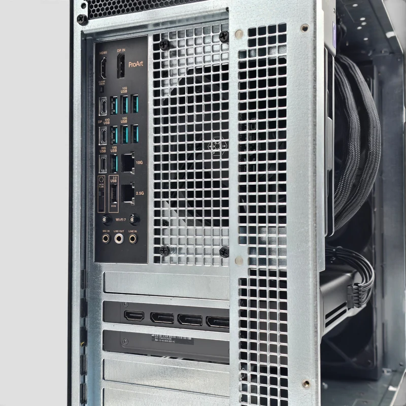 RTX 5090, AMD Ryzen 9 9950X, 64GB DDR5 RAM, 4TB 9100 PRO Gen 5 NVMe, Custom High End Liquid Cooled AMD/NVIDIA Workstation PC for AI, LLM, ML