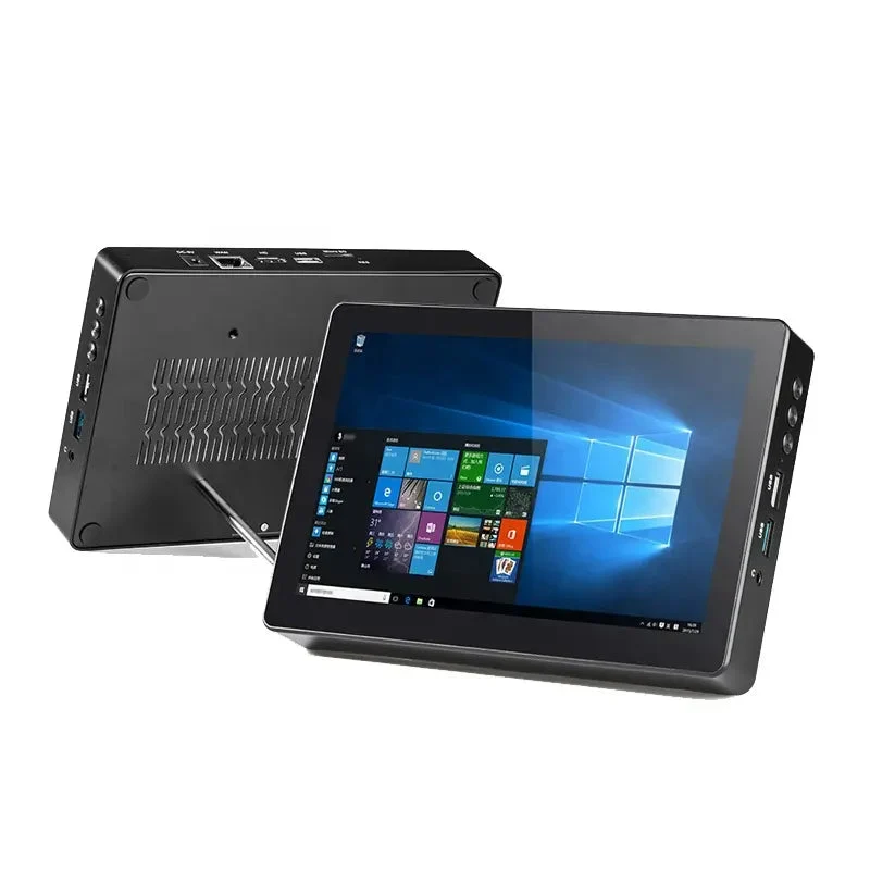 HIGOLEPC F3APL 8" Industrial Touchscreen Mini PC, Intel J3455, 4GB + 64GB, Fanless