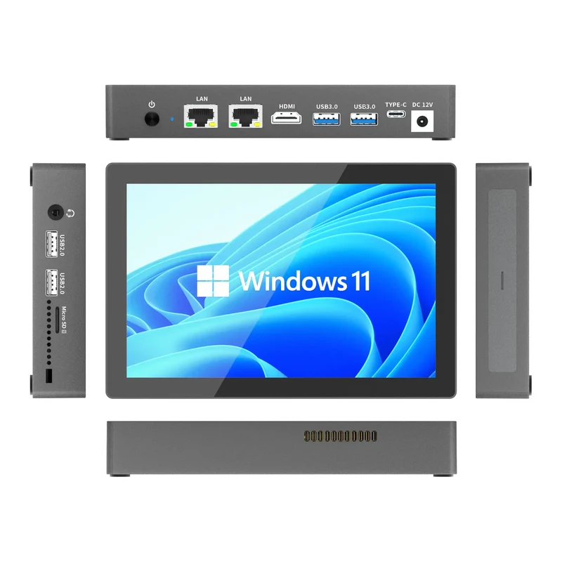 Higole F9B 7-Inch Screen Mini PC with 5000mAh Battery - Intel N95, 16GB LPDDR4, 256GB ROM, Windows 11 Pro