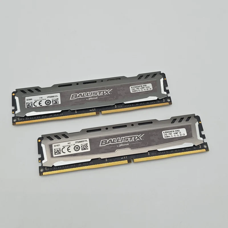 Micron Ballistix Sport 16GB DDR4, 2400MHz, CL16-16-16-39, Desktop Gaming Memory RAM (2x8GB)