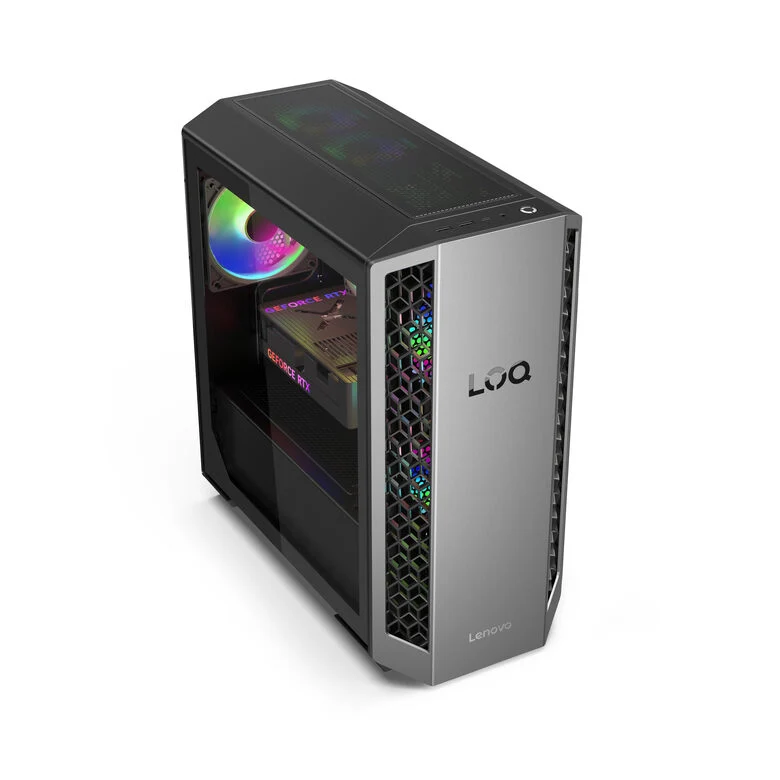 Lenovo LOQ | Desktop Gaming Tower | Processore AMD Ryzen 7 8745HX | memoria RAM 16GB | Memoria SSD 512GB | Scheda Grafica NVIDIA RTX 5050 8GB | Sistema Operativo WINDOWS 11 HOME | 26L_LUNA_GREY