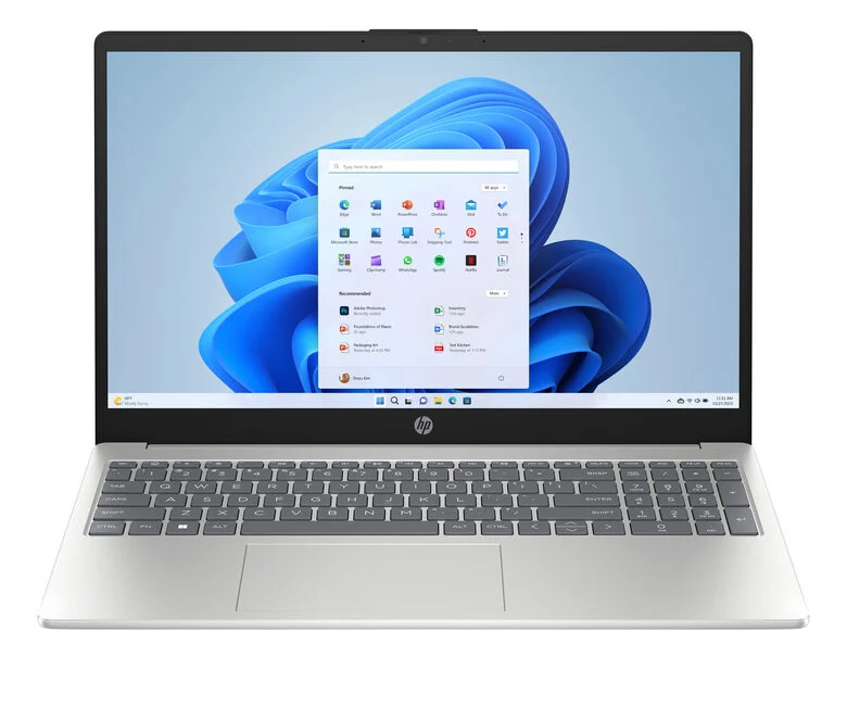 HP 15-fc0118nl AMD Ryzen™ 5 7520U Computer portatile 39,6 cm (15.6") Full HD 16 GB LPDDR5-SDRAM 512 GB SSD Wi-Fi 6 (802.11ax) Windows 11 Home Argento