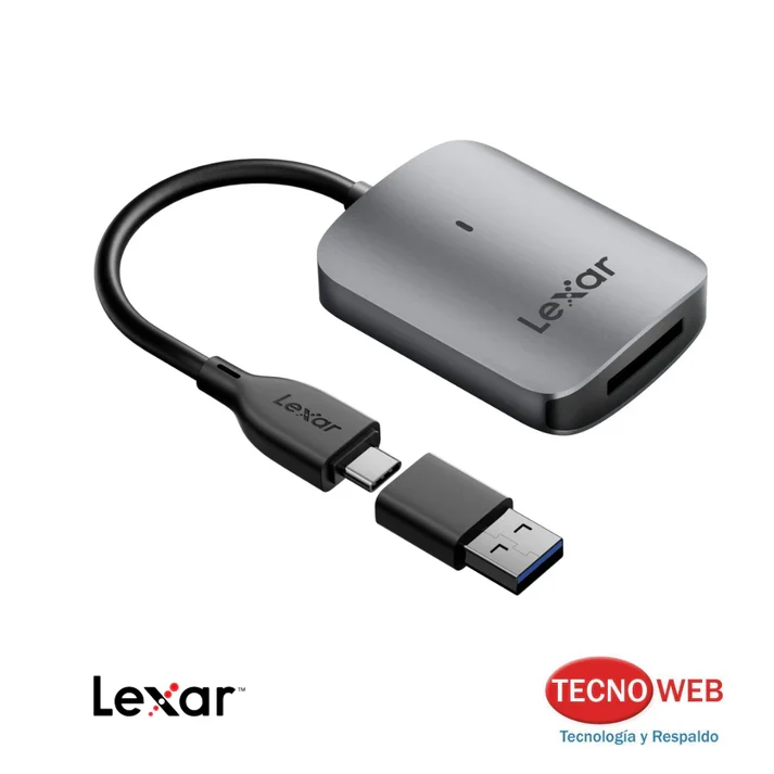 Lector de Memorias CF Express Tipo A con USB-C y USB 3.2 Lexar Professional RW515
