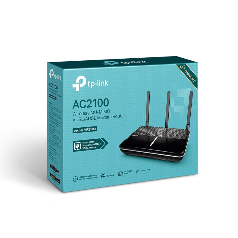 TP-Link Modem Router Archer VR2100 AC2100