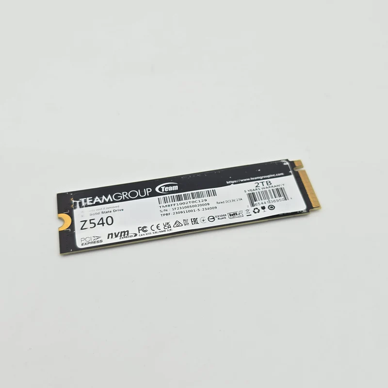 Teamgroup Z540 2TB Gen5 M.2 NVMe SSD Storage