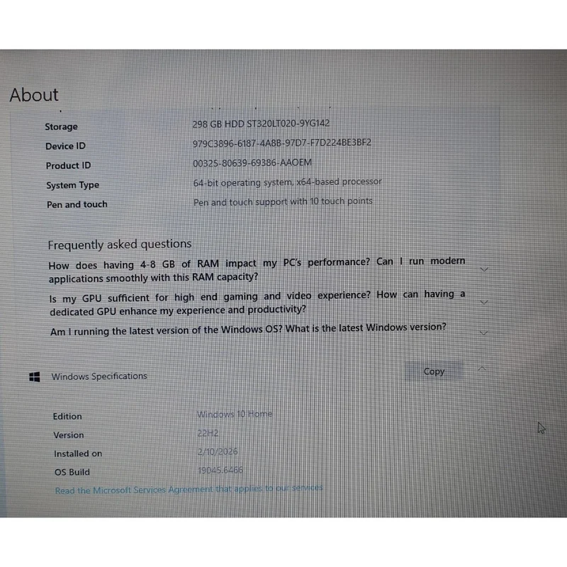 PURPLE HP 15-bk076nr Laptop 15.6" FHD Touchscreen Laptop Intel Core i5-6200U @ 2.30 GHz (6GB RAM 320GB HDD) Windows 10 Home
