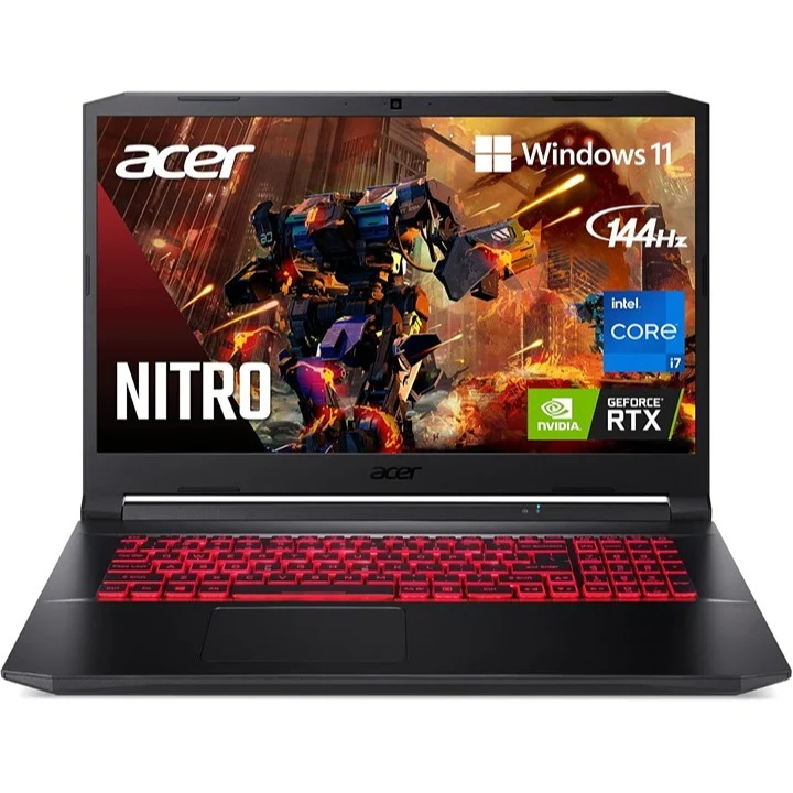 Acer Nitro 5 AN515-57 Gaming Laptop | Intel Core i7-11800H @ 2.3GHz | NVIDIA GeForce RTX 3050Ti GPU | 15.6" FHD 144Hz IPS Display | 32GB DDR4 | 1TB NVMe SSD | Killer Wi-Fi 6 | Backlit KB | Win 11