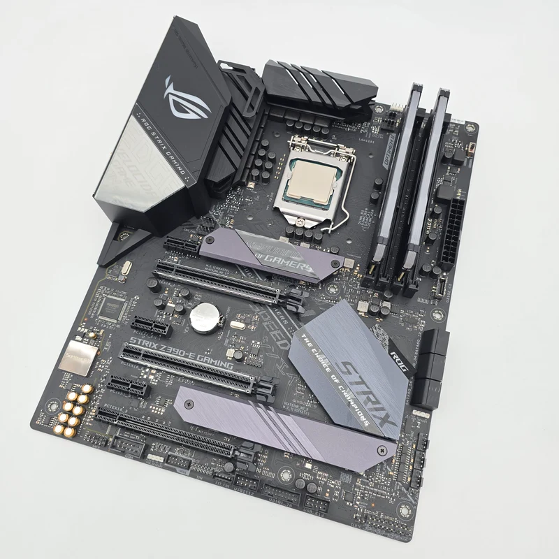 ASUS ROG STRIX Z390-E Gaming Motherboard, Intel Core i9-9900K, Corsair Vengeance RGB 32GB DDR4 Desktop Gaming Memory RAM Combo
