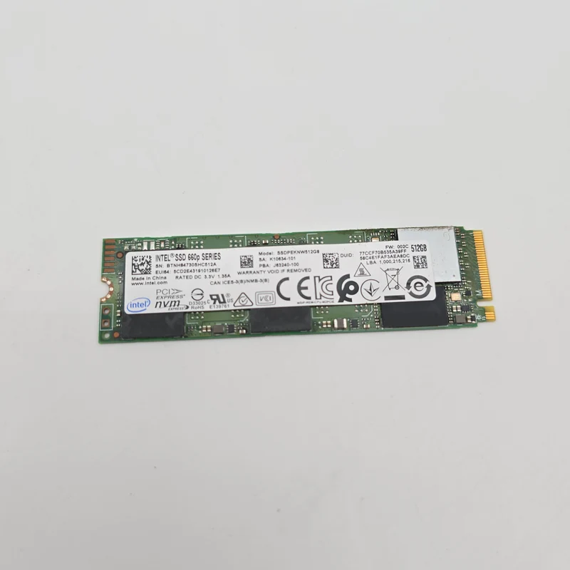 Intel SSD 660P 512GB M.2 NVMe SSD Storage