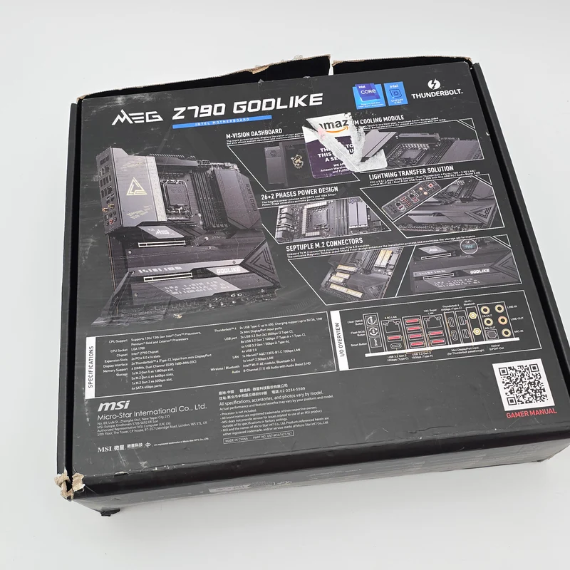 MSI MEG Z790 Godlike Gaming Motherboard, Intel Core i9-14900K Desktop Gaming CPU Combo