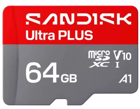 SanDisk Ultra PLUS 64 GB MicroSDXC UHS-I