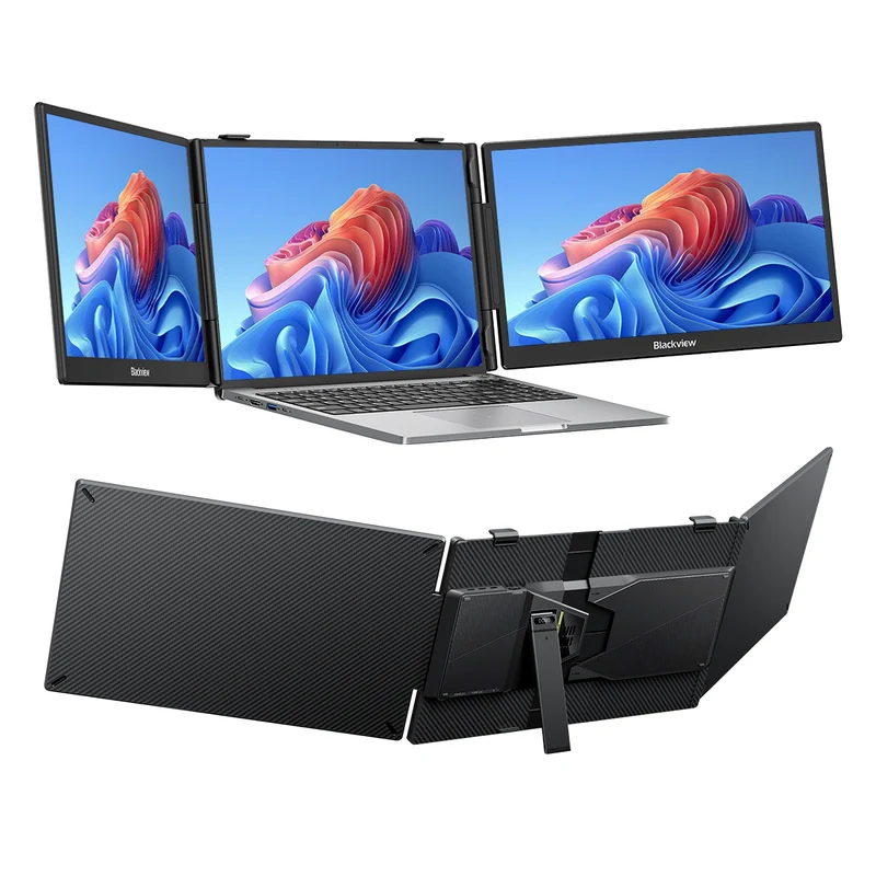 Blackview DCM5 14-inch Dual Monitor Portable Laptop Screen Extender with Speaker