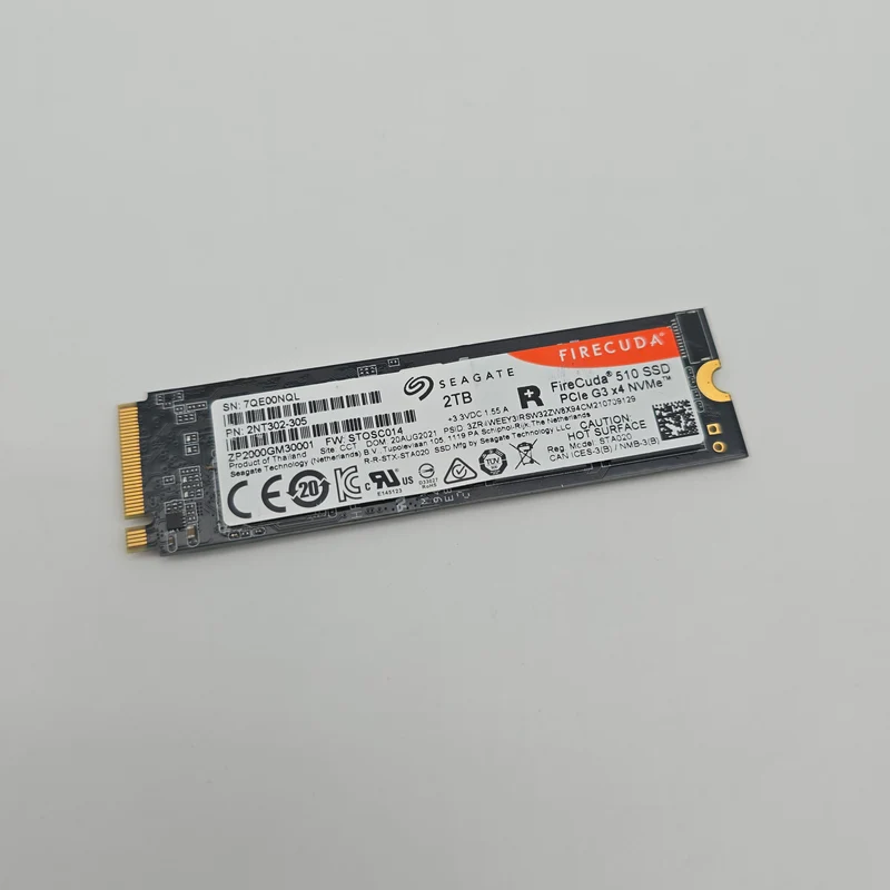 Seagate Firecuda 510 2TB, M.2 NVMe SSD Storage
