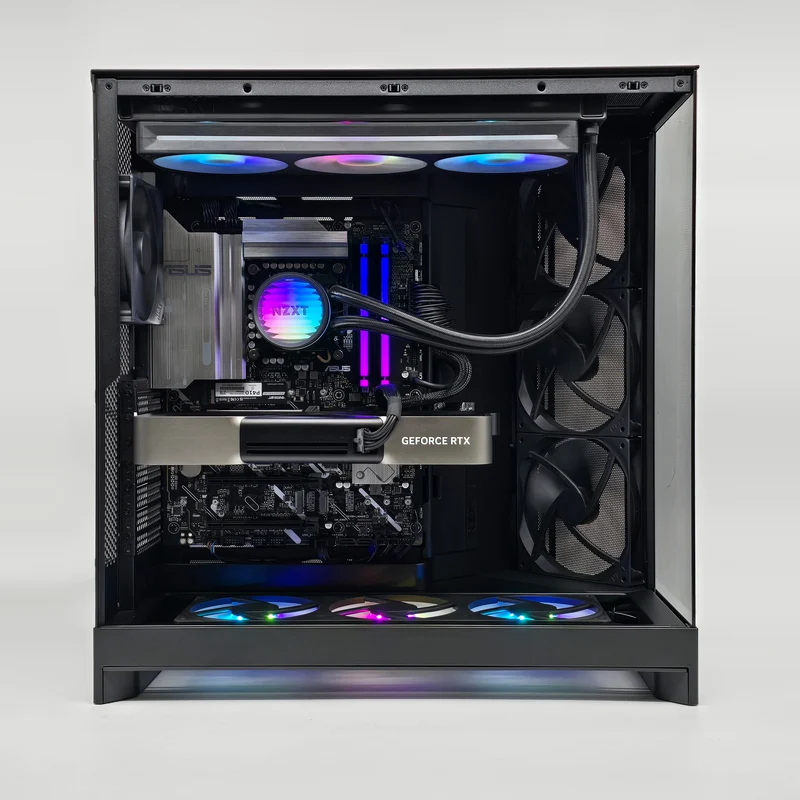 NZXT H9 Flow Gaming PC, RTX 5080, Intel Core Ultra 9 265KF, 2TB, 32GB DDR5, Custom Gaming PC