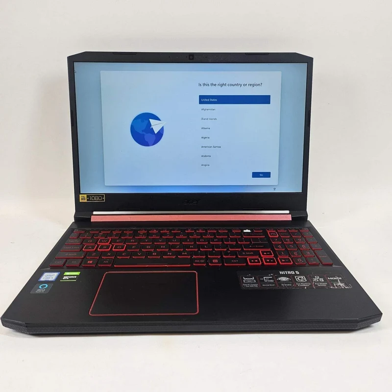 Acer Nitro 5 15.6" GAMING Laptop, Intel Core i5-9300H @ 2.4GHz (12GB RAM, 256GB SSD + 1TB HDD) Nvidia GeForce GTX 1650, Backlit Keys, Windows 11