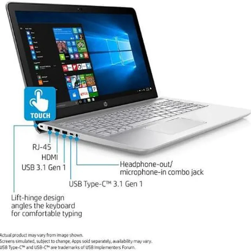 HP Pavilion 15-cc020nr 15.6" Touchscreen LCD Notebook - Intel Core i7 (7th Gen) i7-7500U Dual-core (2 Core) 2.70 GHz - 12 GB - 1 TB HDD - Windows 10 Home - 1920 x 1080 - In-plane Switching (IPS)