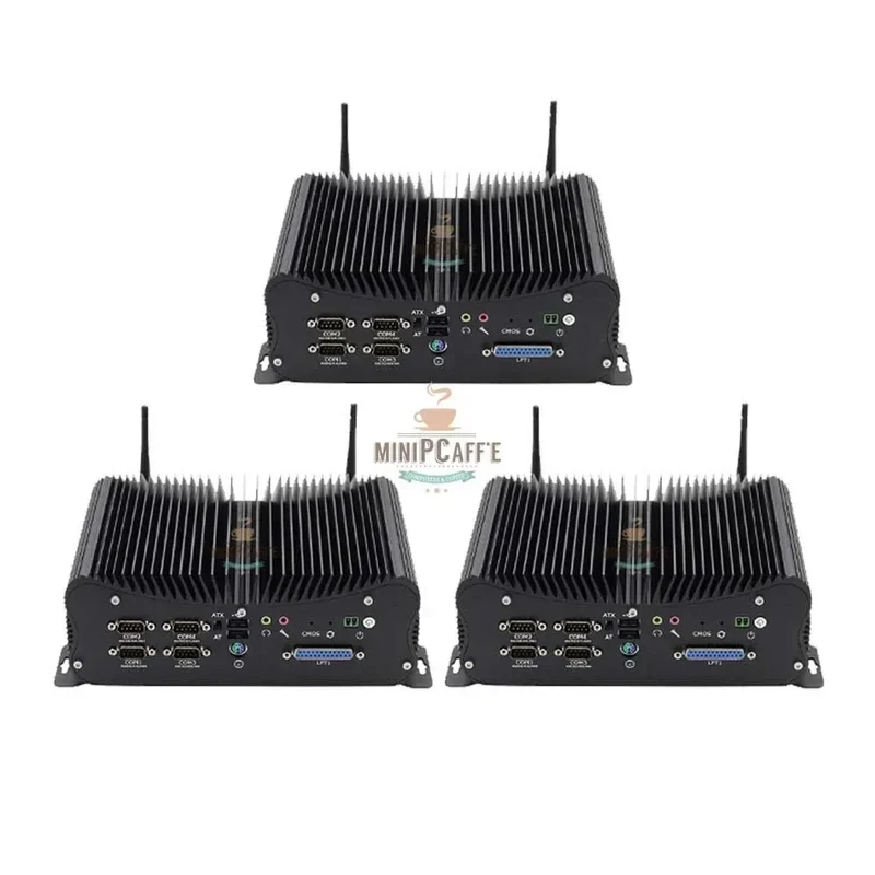 Lot of 3 Intel i7 1355U Industrial Mini PCs with 6 COM Ports and LPT