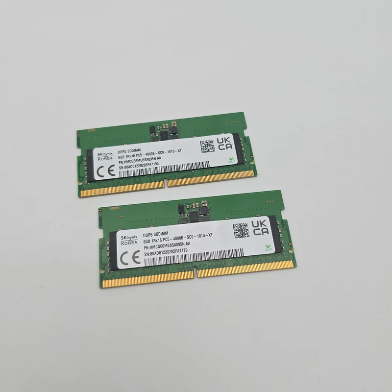 SK Hynix 16GB, 4800MHz, SODIMM Laptop Memory RAM (2x8GB)