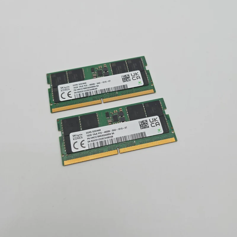 SK Hynix 32GB DDR5, 4800MHz, SODIMM Laptop Memory RAM (2x16GB)
