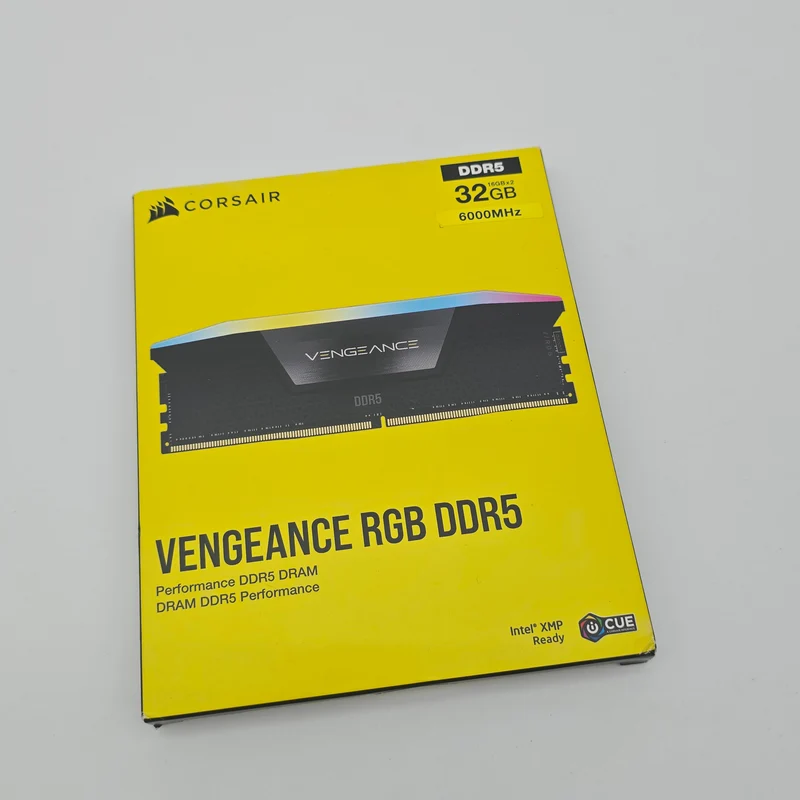 Corsair Vengeance RGB 32GB DDR5 Black, 6000MHz, CL36-46-46-96, Desktop Gaming Memory RAM (2x16GB)