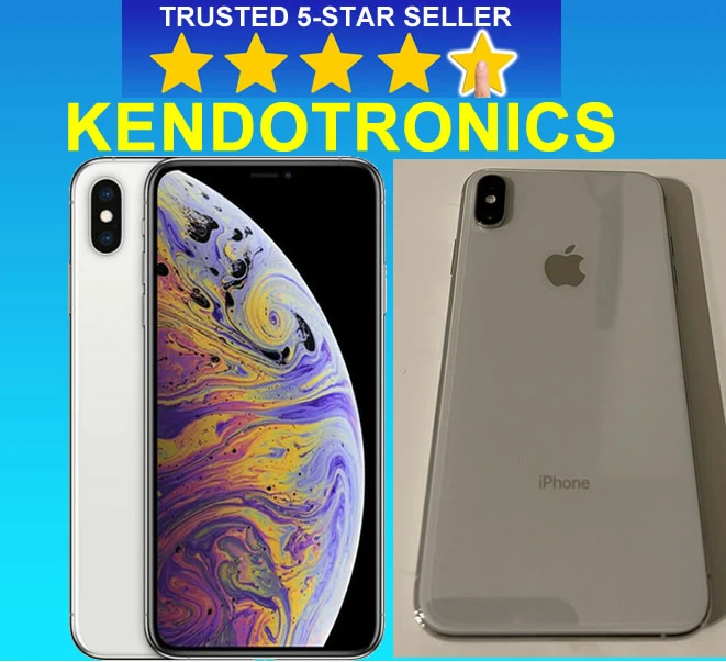 Apple iPhone XS MAX (256GB) 6.5" - Verizon Unlocked T-Mobile AT&T, 12MP, Smartphone - WHITE