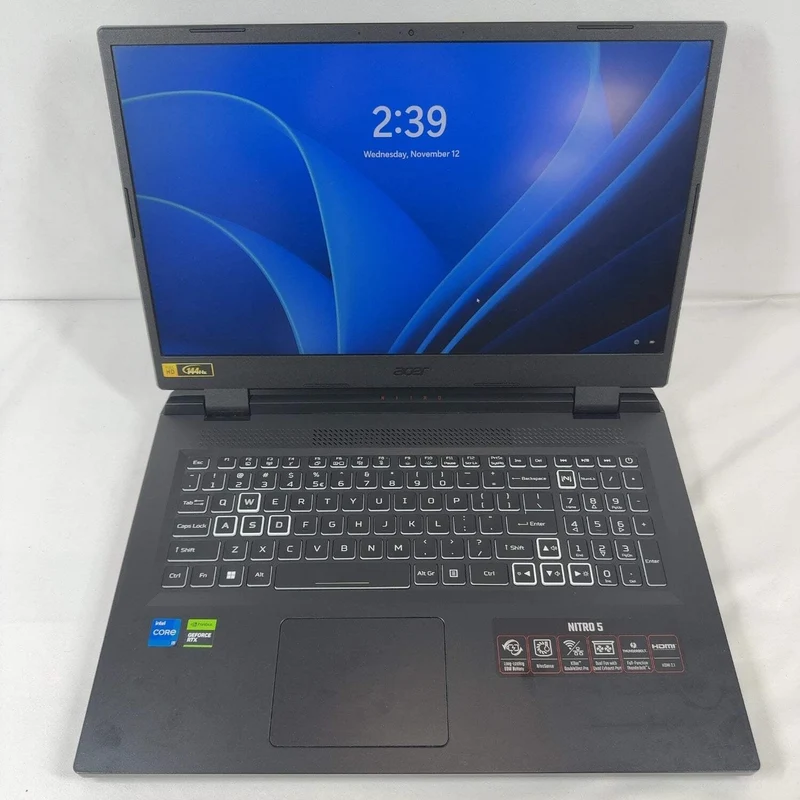 Acer Nitro 5 17.3" Full HD IPS 144Hz Gaming Laptop Intel Core i5-12500H (8GB RAM, 16GB RAM, 512GB SSD, 1TB SSD) NVIDIA GeForce RTX 3050, Backlit Keyboard, Windows 11
