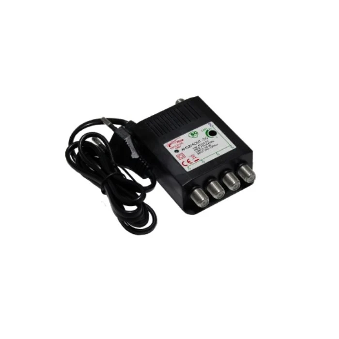 Gbs Elettronica Amplificatore segnale da interno 25dB 4 uscite 5G 862MHz Nero